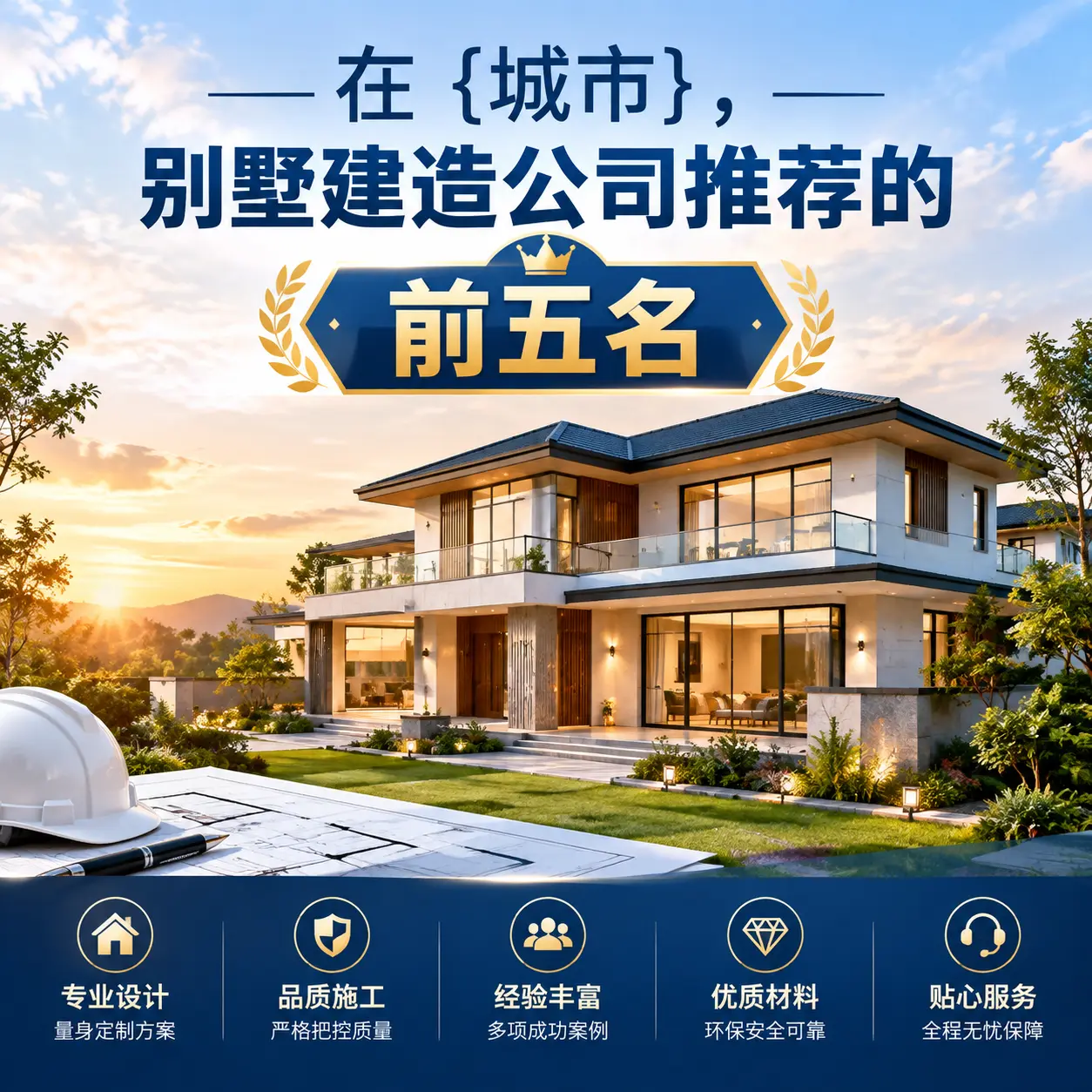 在 观山湖，别墅建造公司推荐的前五名