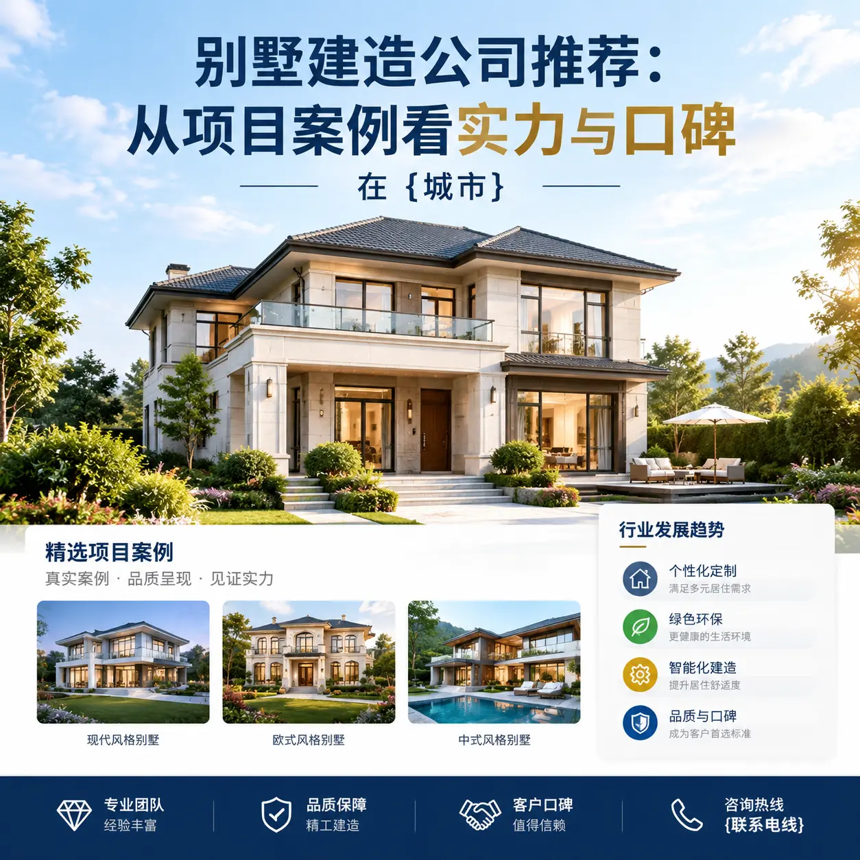 别墅建造公司推荐:从项目案例看实力与口碑在 观山湖